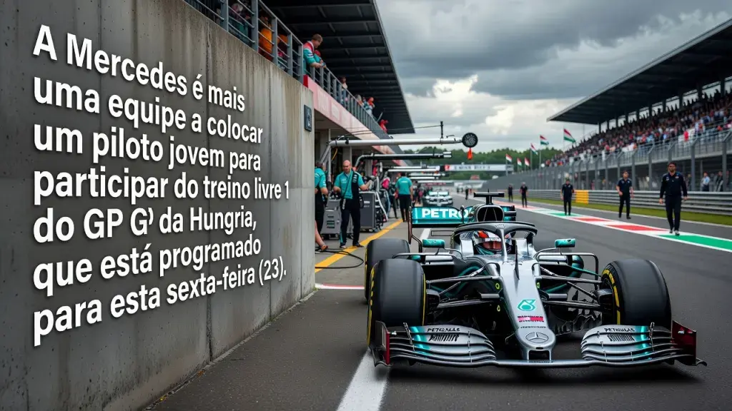 Mercedes Escala Vesti no Lugar de Antonelli no TL1 da Hungria